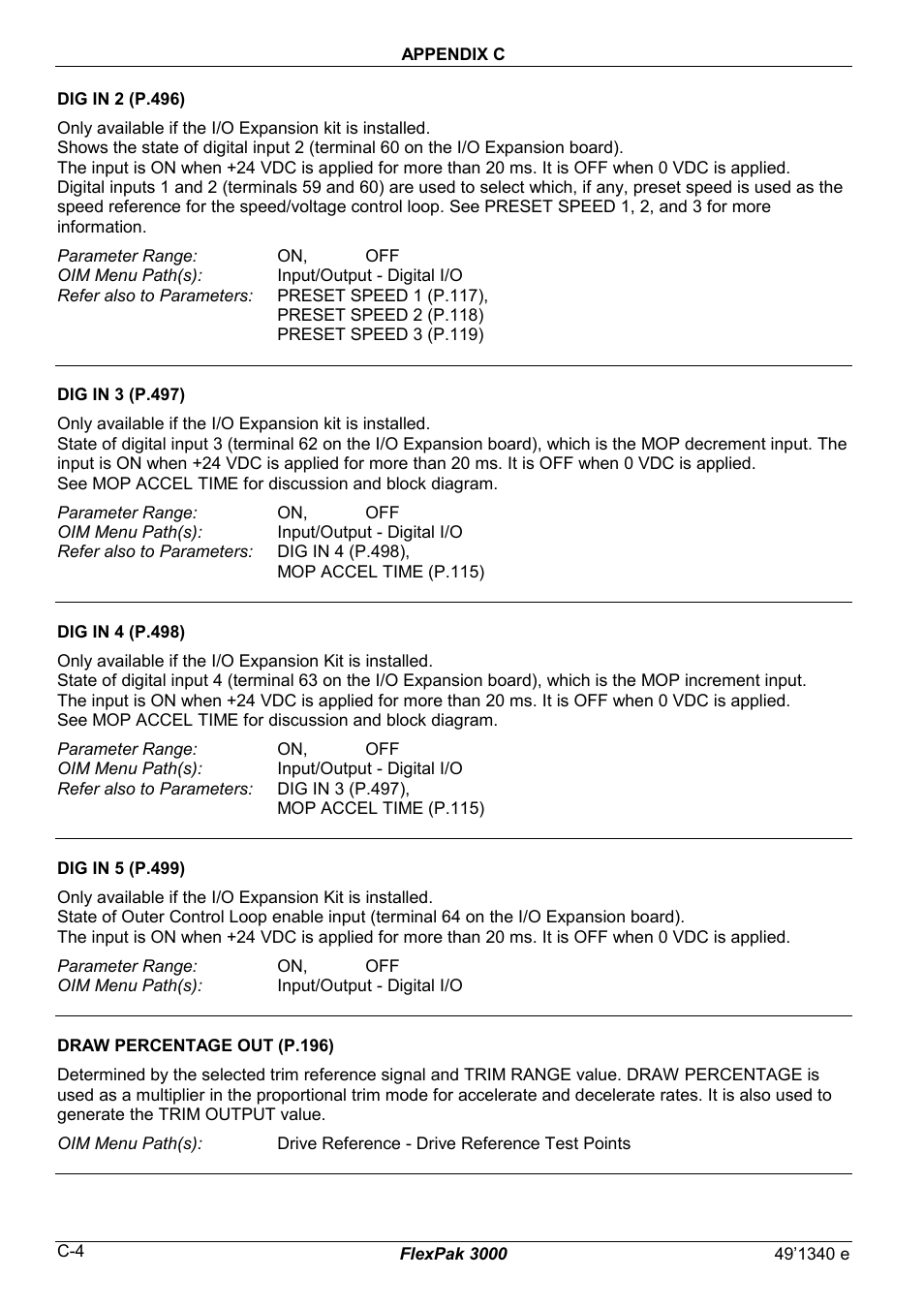 Rockwell Automation FlexPak 3000 Power Module Version 4.2 User Manual | Page 160 / 216