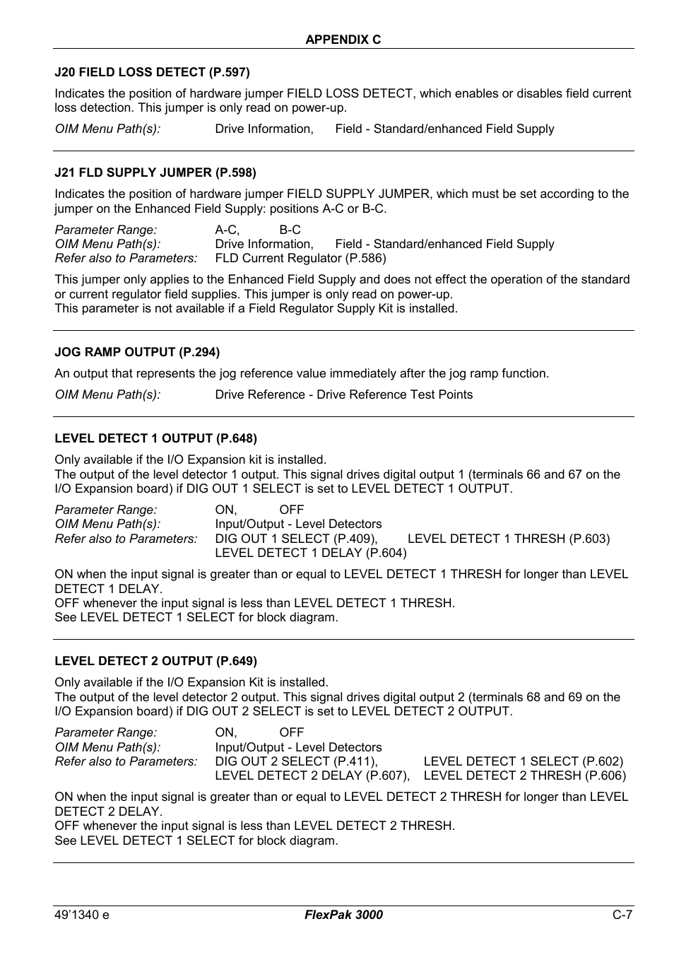 Rockwell Automation FlexPak 3000 Power Module Version 4.2 User Manual | Page 163 / 216