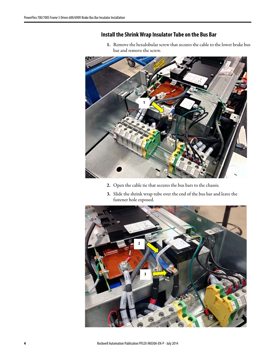 Rockwell Automation 20B PowerFlex 700 Dynamic Brake Kit User Manual | Page 4 / 8