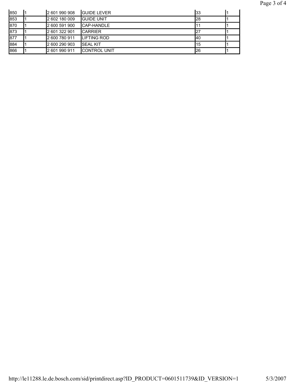 Bosch 1590 EVS User Manual | Page 3 / 3