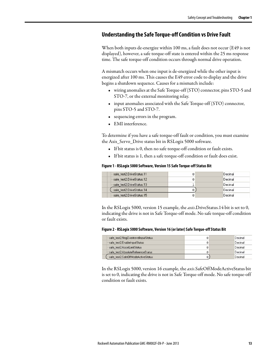Rockwell Automation 2099-BMxx-S Kinetix Safe Torque-off Feature Safety Reference Manual User Manual | Page 13 / 52