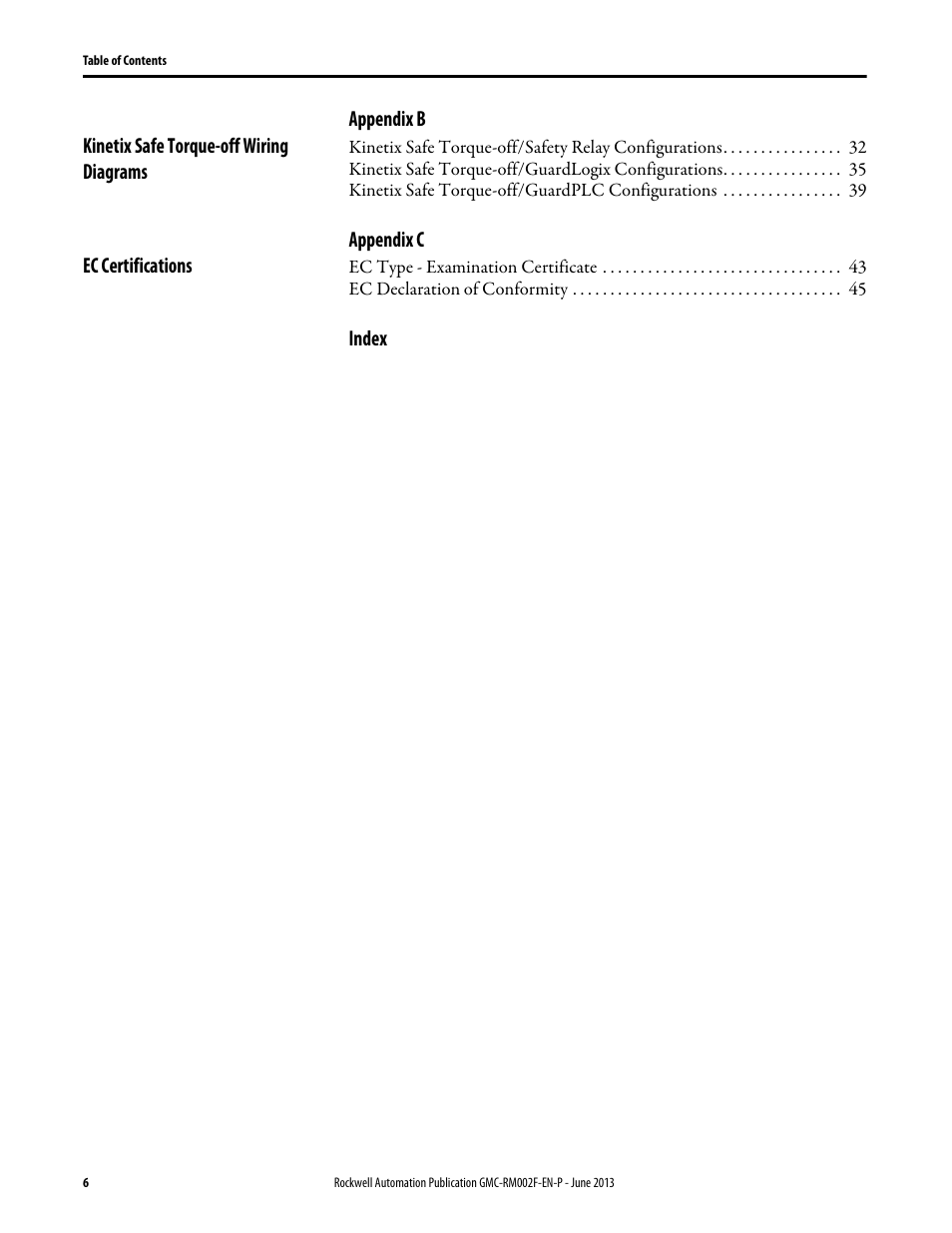 Rockwell Automation 2099-BMxx-S Kinetix Safe Torque-off Feature Safety Reference Manual User Manual | Page 6 / 52