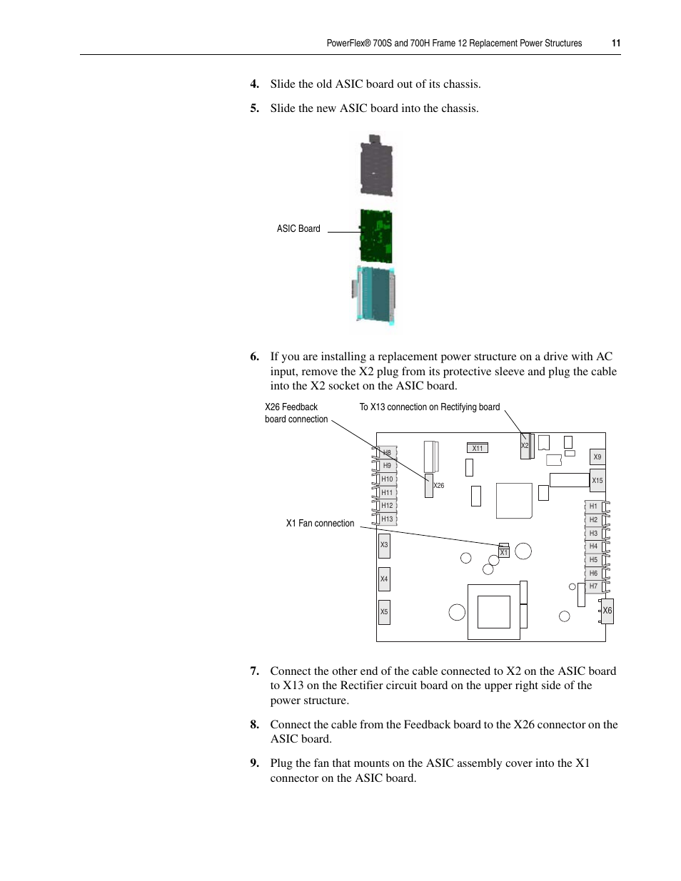 Rockwell Automation 20D PowerFlex 700H/S Frame 12 Replacement Power Structure User Manual | Page 11 / 28
