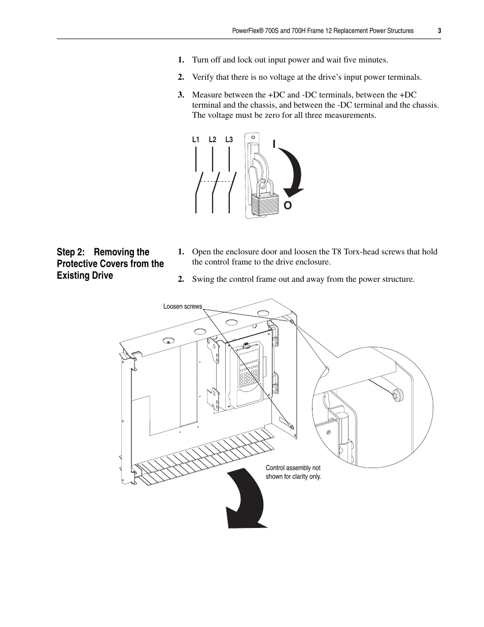 Rockwell Automation 20D PowerFlex 700H/S Frame 12 Replacement Power Structure User Manual | Page 3 / 28
