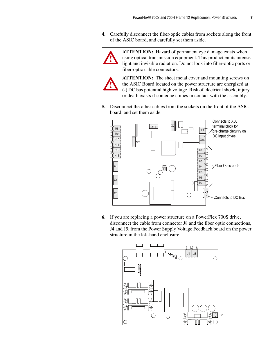 Rockwell Automation 20D PowerFlex 700H/S Frame 12 Replacement Power Structure User Manual | Page 7 / 28
