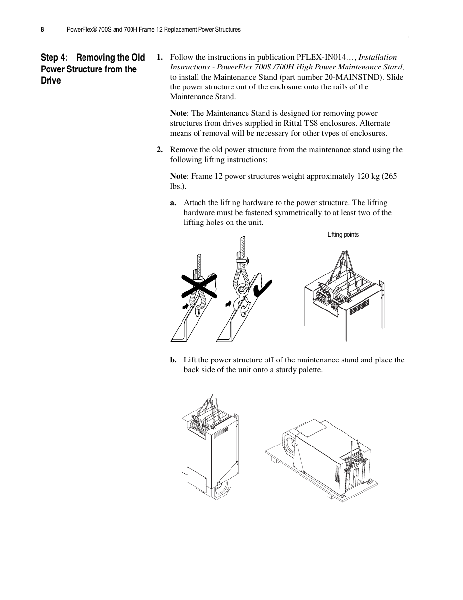 Rockwell Automation 20D PowerFlex 700H/S Frame 12 Replacement Power Structure User Manual | Page 8 / 28