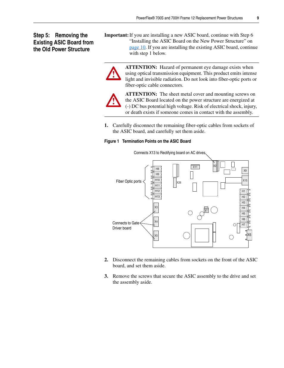 Rockwell Automation 20D PowerFlex 700H/S Frame 12 Replacement Power Structure User Manual | Page 9 / 28