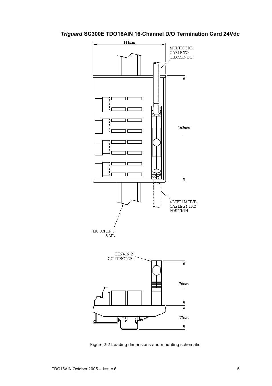 Rockwell Automation TDO16AIN 16-Channel Digital Output Termination Card Introducted Power 24Vdc User Manual | Page 5 / 11