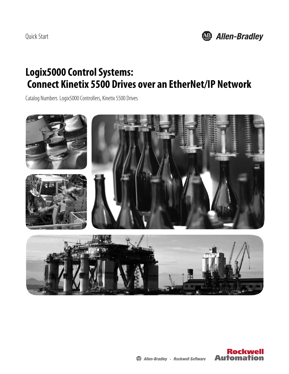 Rockwell Automation Logix5000 Control Systems: Connect Kinetix 5500 Drives on EtherNet/IP Network Quick Start User Manual | 48 pages