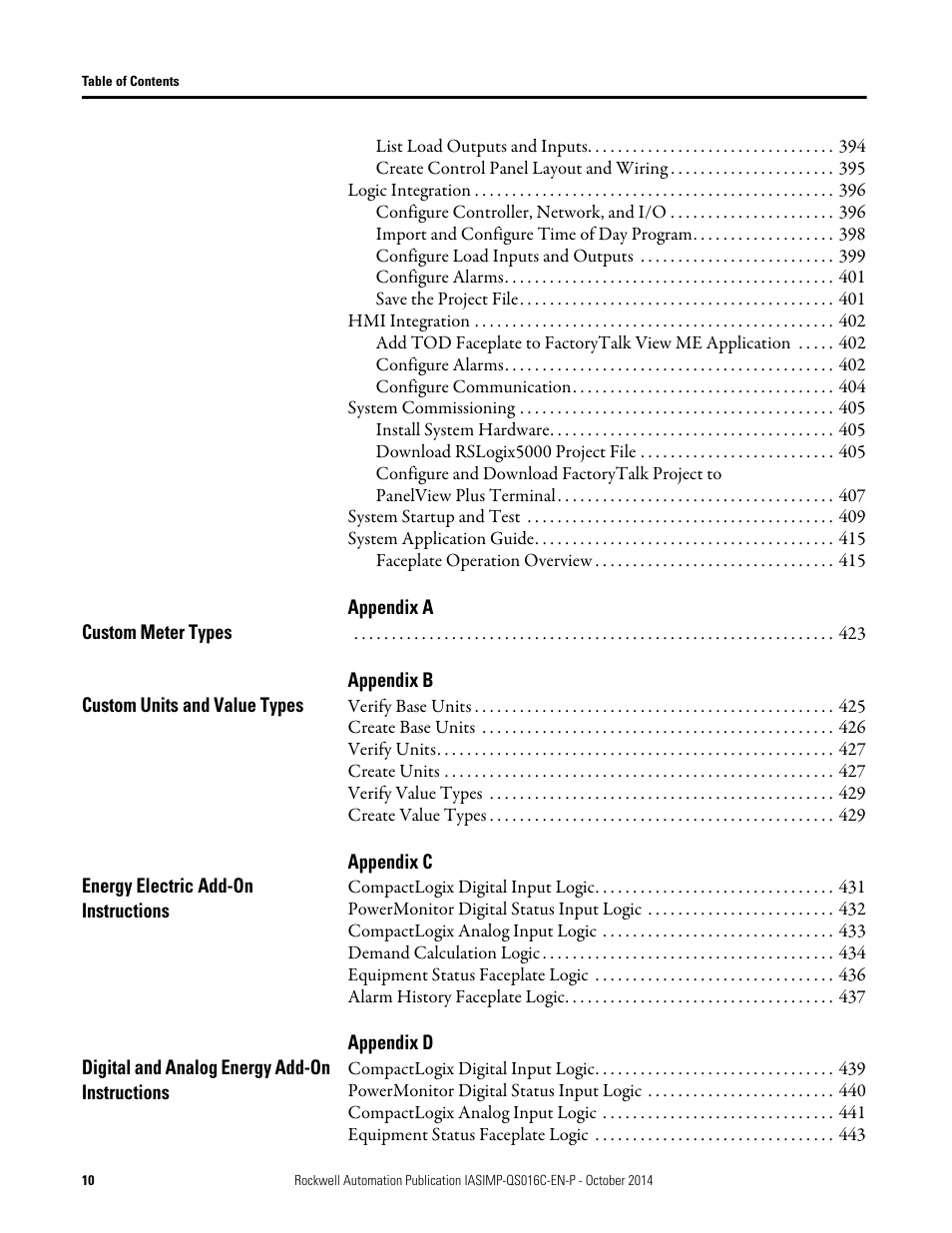 Rockwell Automation Energy Management Accelerator Toolkit Quick Start User Manual | Page 10 / 452