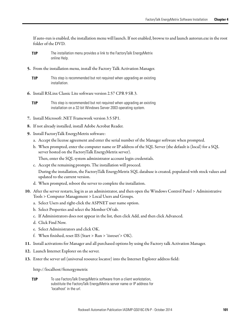 Rockwell Automation Energy Management Accelerator Toolkit Quick Start User Manual | Page 101 / 452