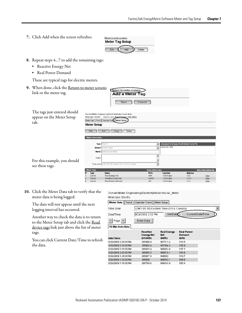 Rockwell Automation Energy Management Accelerator Toolkit Quick Start User Manual | Page 137 / 452