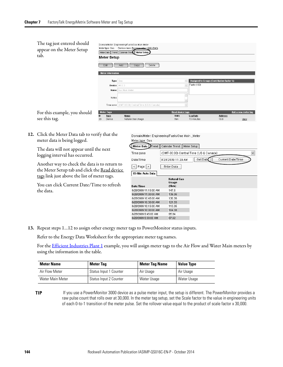 Rockwell Automation Energy Management Accelerator Toolkit Quick Start User Manual | Page 144 / 452