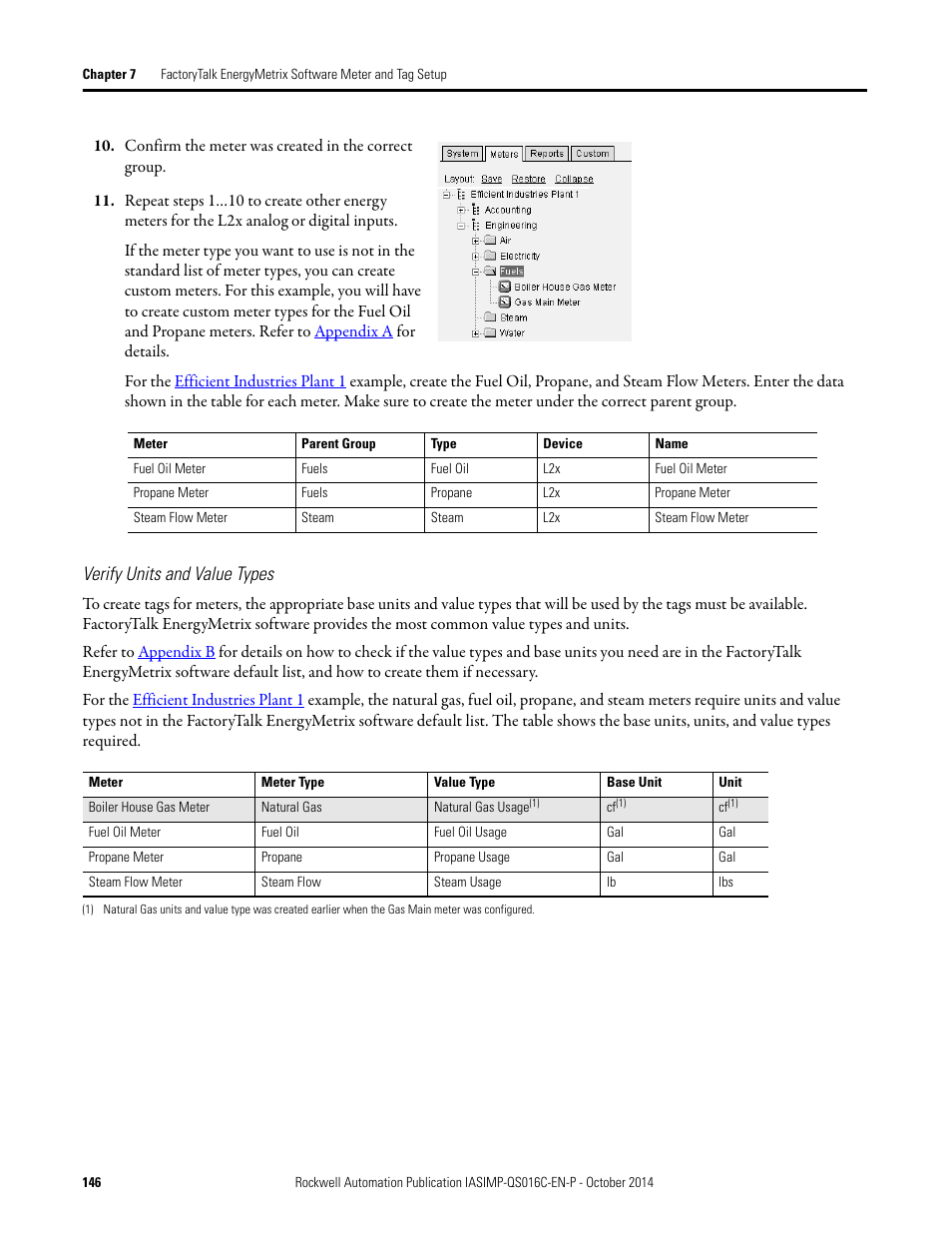 Verify units and value types | Rockwell Automation Energy Management Accelerator Toolkit Quick Start User Manual | Page 146 / 452