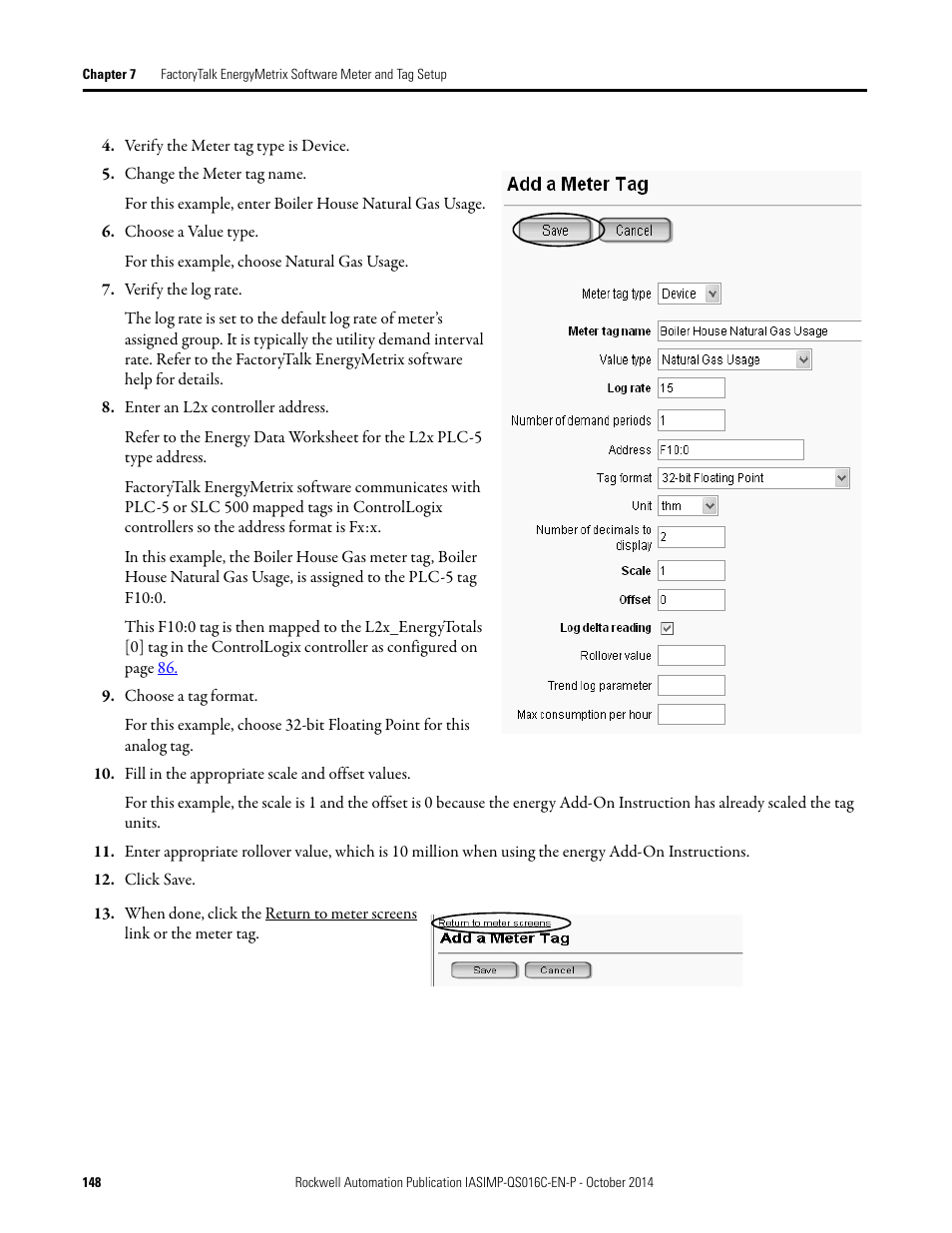 Rockwell Automation Energy Management Accelerator Toolkit Quick Start User Manual | Page 148 / 452