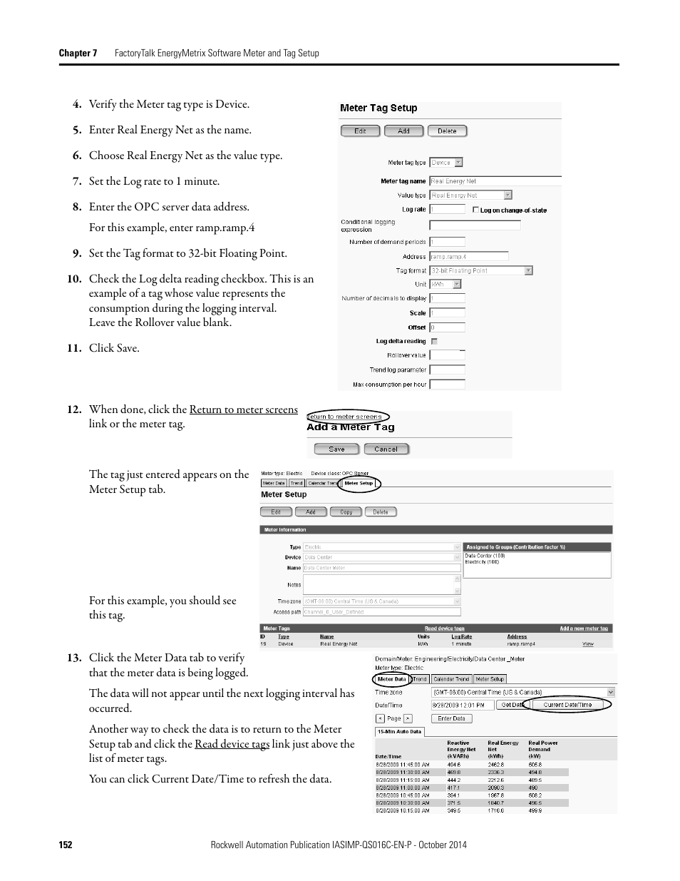 Rockwell Automation Energy Management Accelerator Toolkit Quick Start User Manual | Page 152 / 452