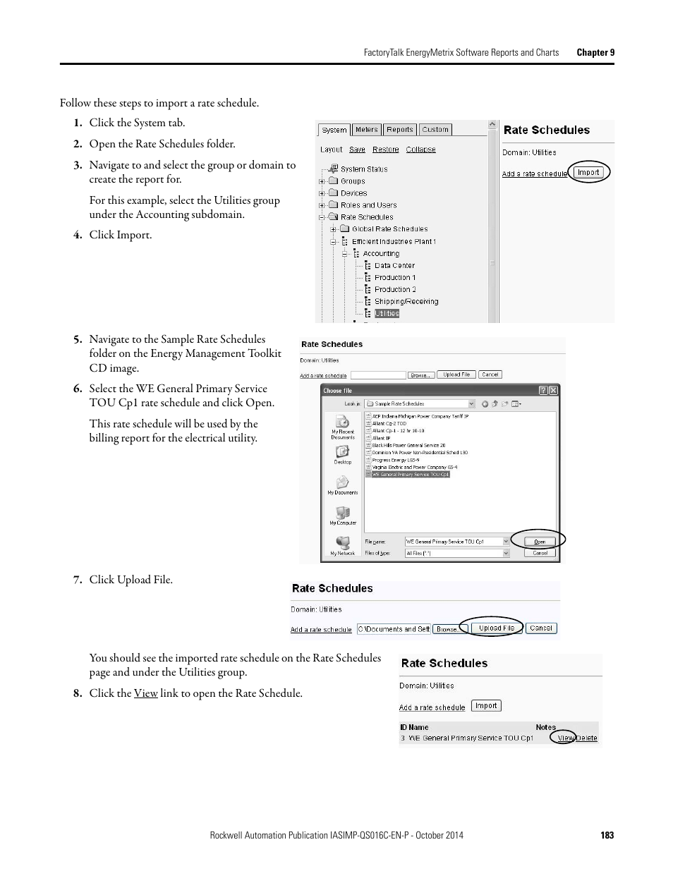 Rockwell Automation Energy Management Accelerator Toolkit Quick Start User Manual | Page 183 / 452