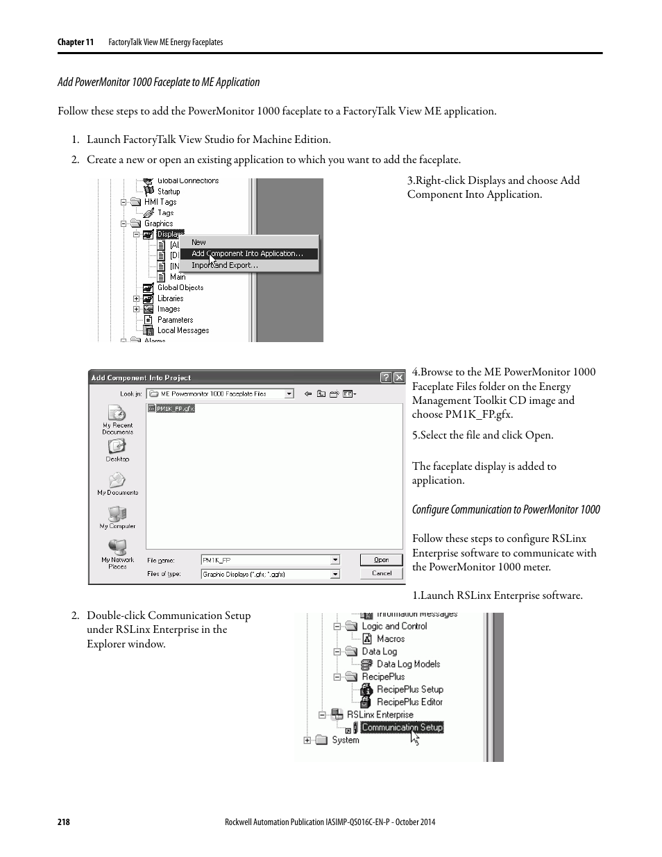 Rockwell Automation Energy Management Accelerator Toolkit Quick Start User Manual | Page 218 / 452