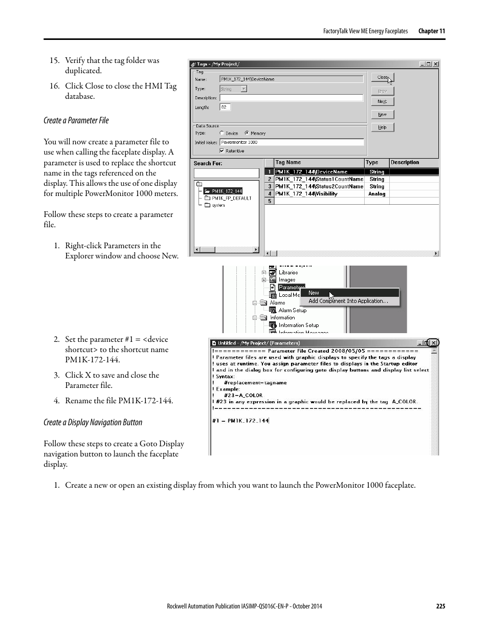 Rockwell Automation Energy Management Accelerator Toolkit Quick Start User Manual | Page 225 / 452