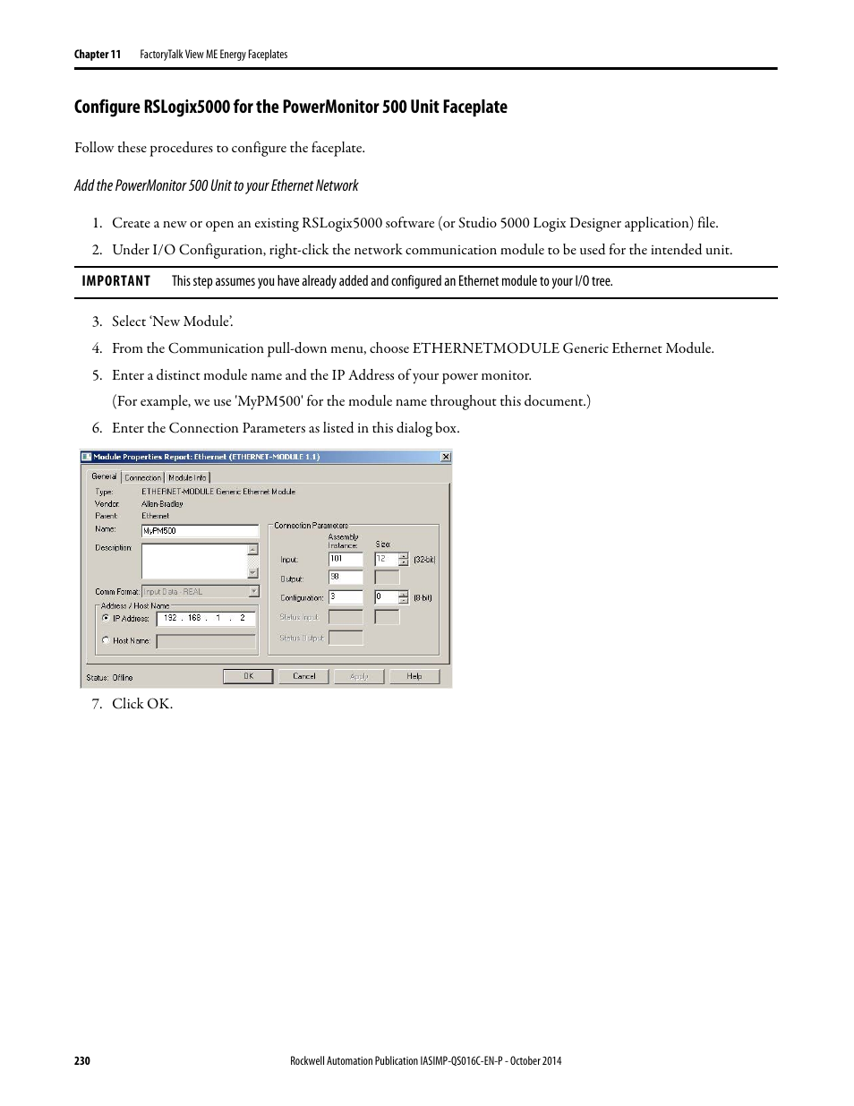 Rockwell Automation Energy Management Accelerator Toolkit Quick Start User Manual | Page 230 / 452