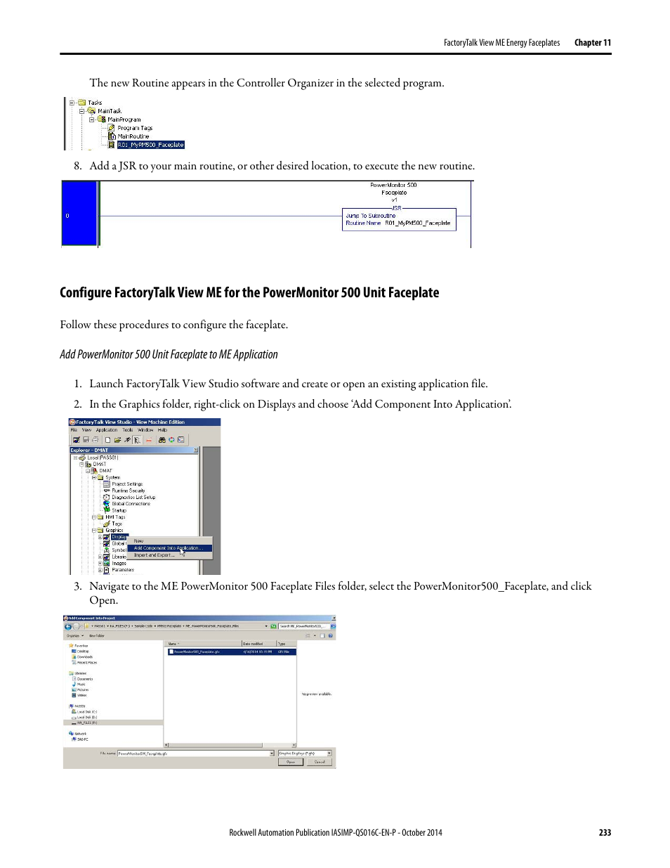 Rockwell Automation Energy Management Accelerator Toolkit Quick Start User Manual | Page 233 / 452