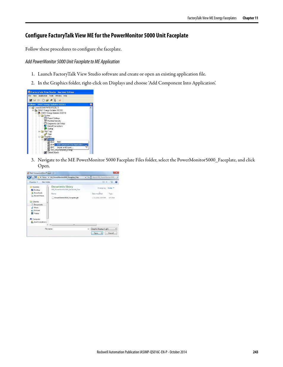 Rockwell Automation Energy Management Accelerator Toolkit Quick Start User Manual | Page 243 / 452
