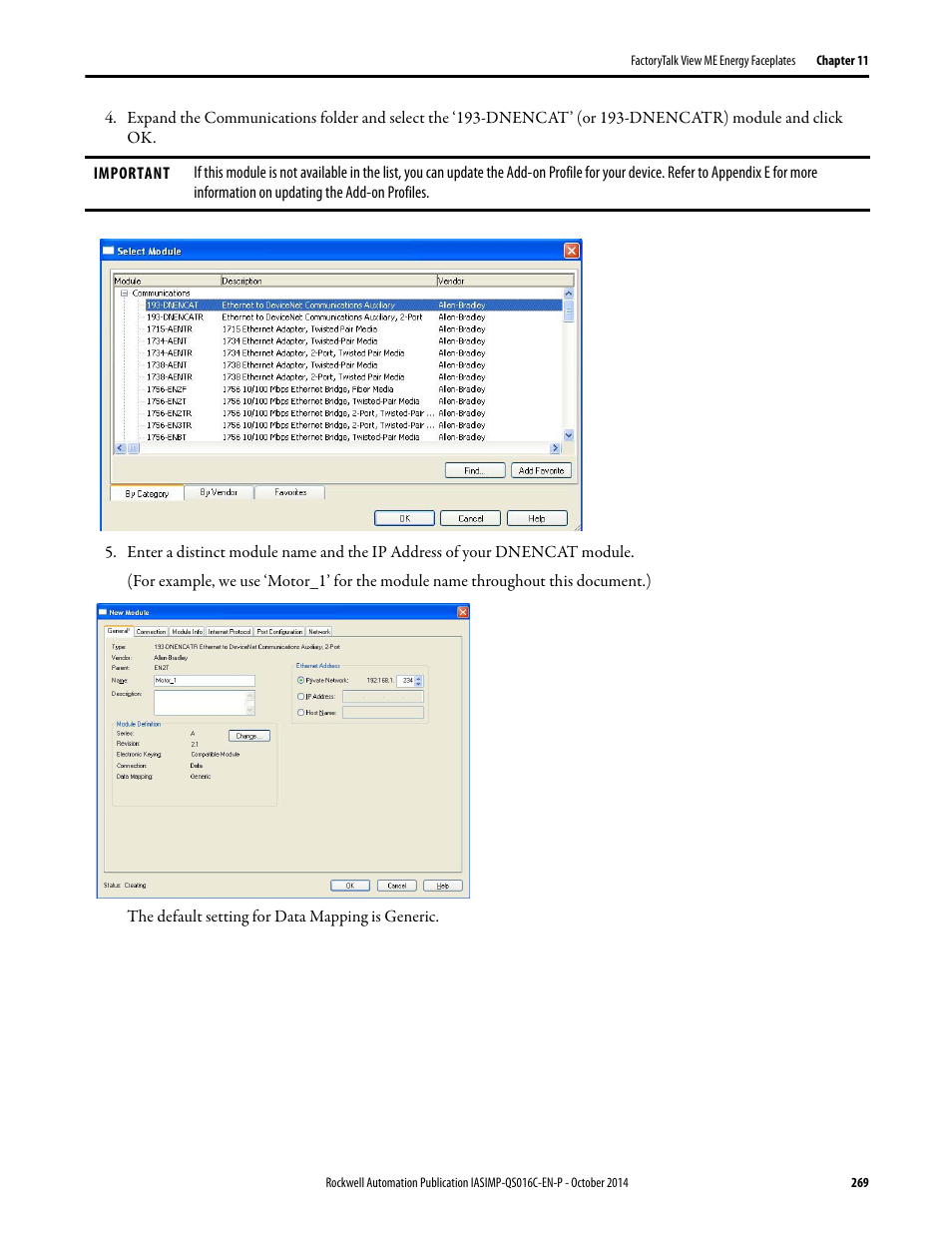 Rockwell Automation Energy Management Accelerator Toolkit Quick Start User Manual | Page 269 / 452
