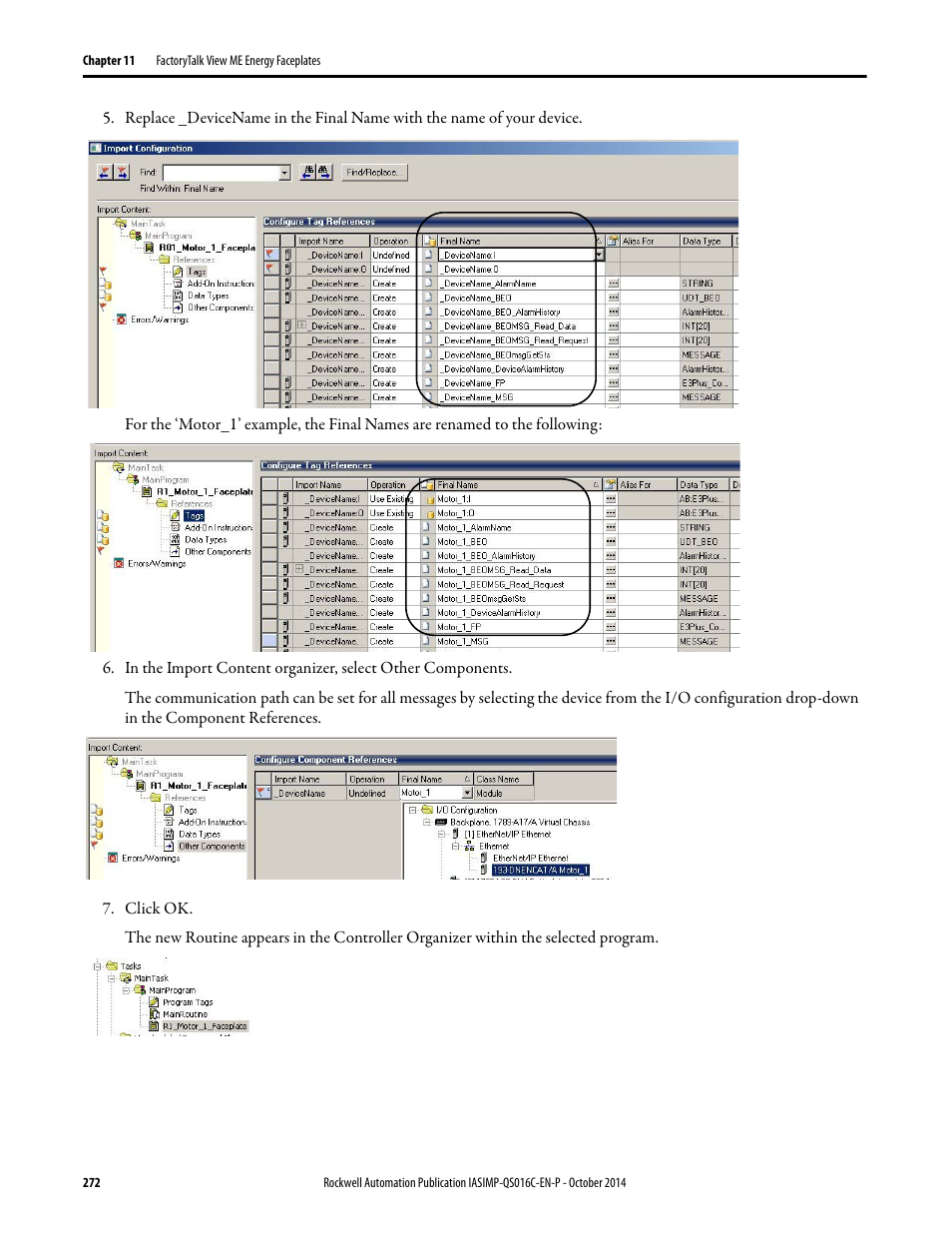 Rockwell Automation Energy Management Accelerator Toolkit Quick Start User Manual | Page 272 / 452