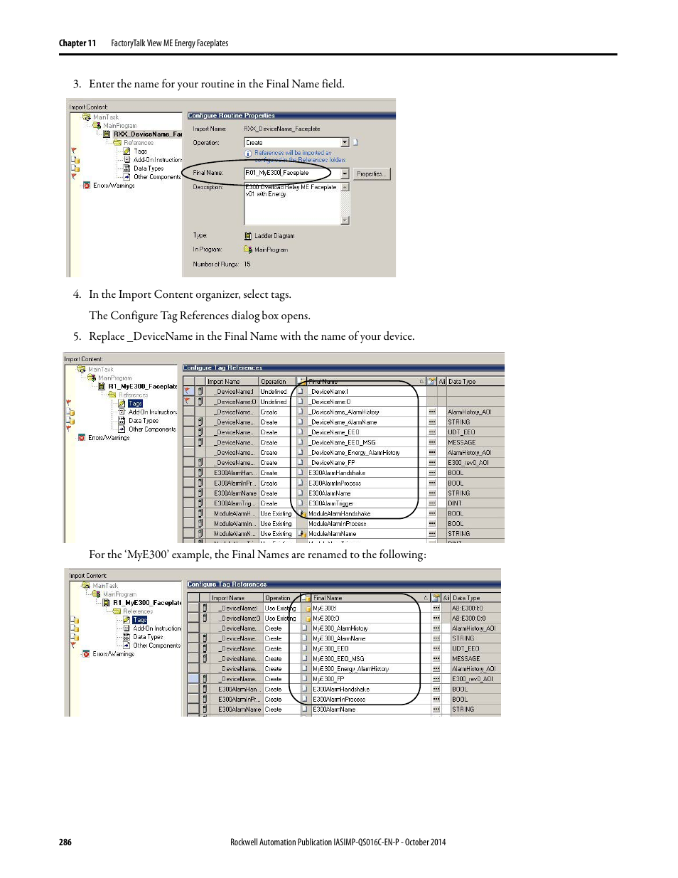 Rockwell Automation Energy Management Accelerator Toolkit Quick Start User Manual | Page 286 / 452