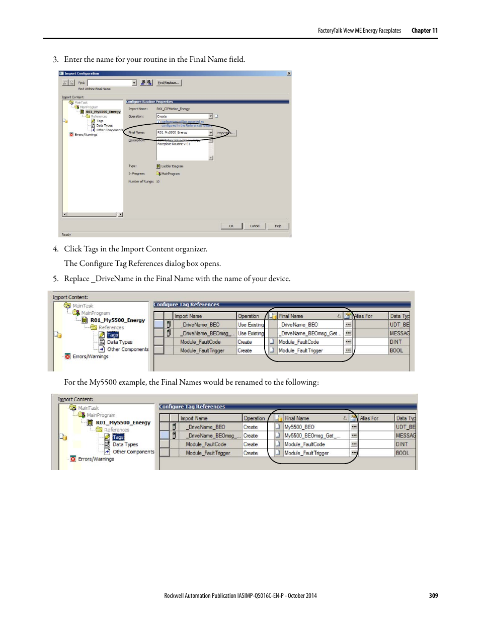 Rockwell Automation Energy Management Accelerator Toolkit Quick Start User Manual | Page 309 / 452