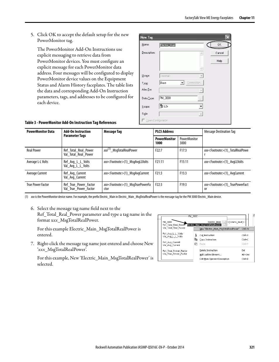 Rockwell Automation Energy Management Accelerator Toolkit Quick Start User Manual | Page 321 / 452