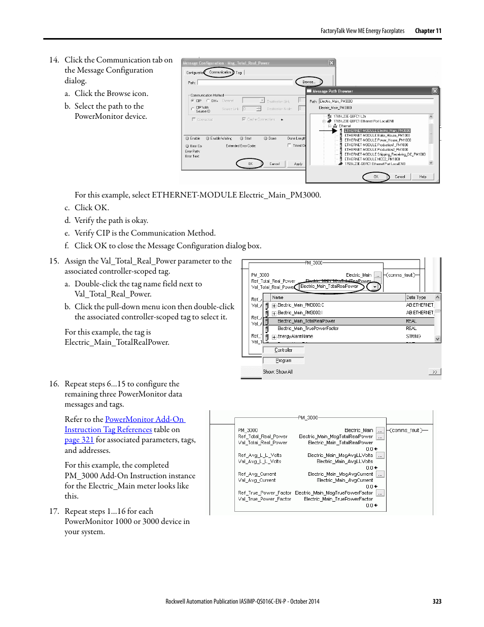 Rockwell Automation Energy Management Accelerator Toolkit Quick Start User Manual | Page 323 / 452