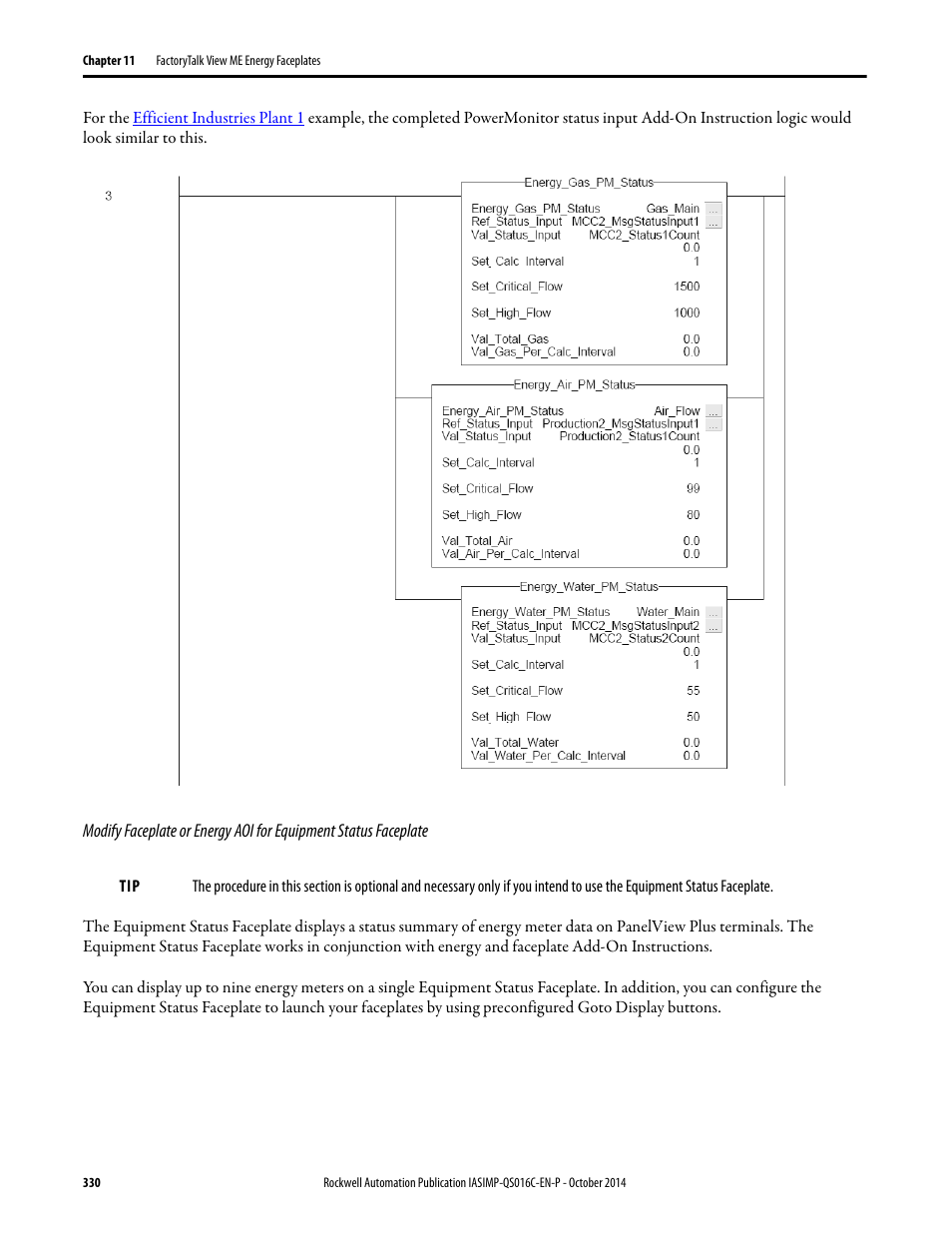 Rockwell Automation Energy Management Accelerator Toolkit Quick Start User Manual | Page 330 / 452