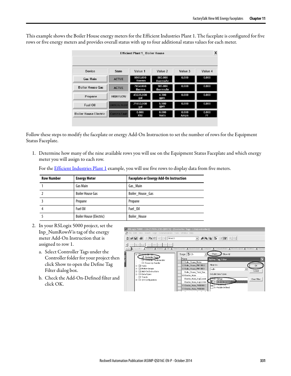 Rockwell Automation Energy Management Accelerator Toolkit Quick Start User Manual | Page 331 / 452