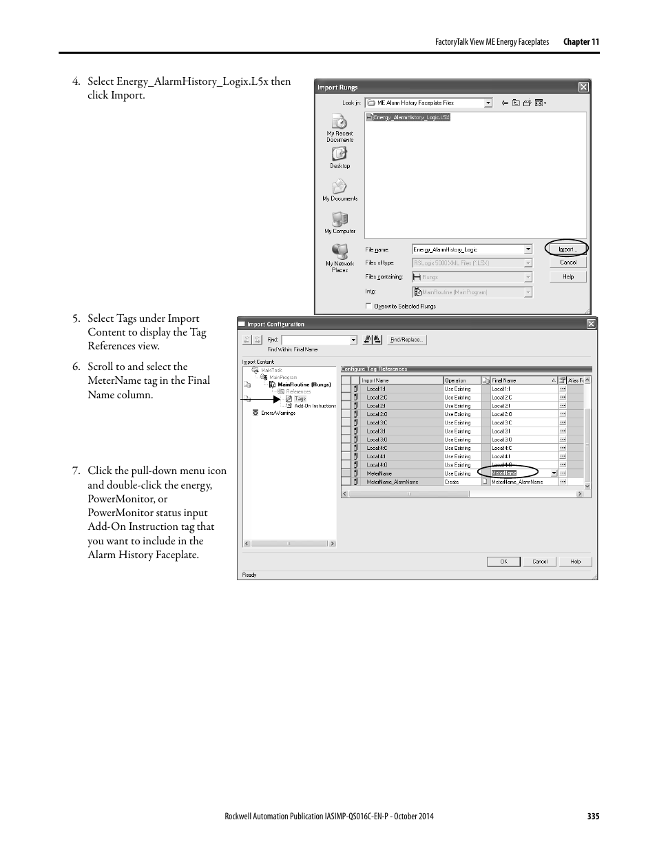 Rockwell Automation Energy Management Accelerator Toolkit Quick Start User Manual | Page 335 / 452