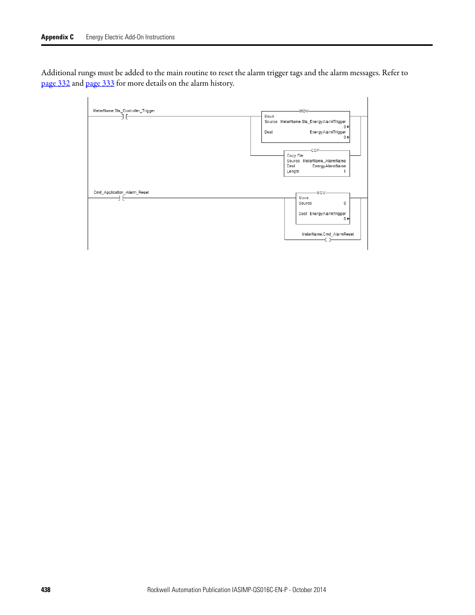 Rockwell Automation Energy Management Accelerator Toolkit Quick Start User Manual | Page 438 / 452