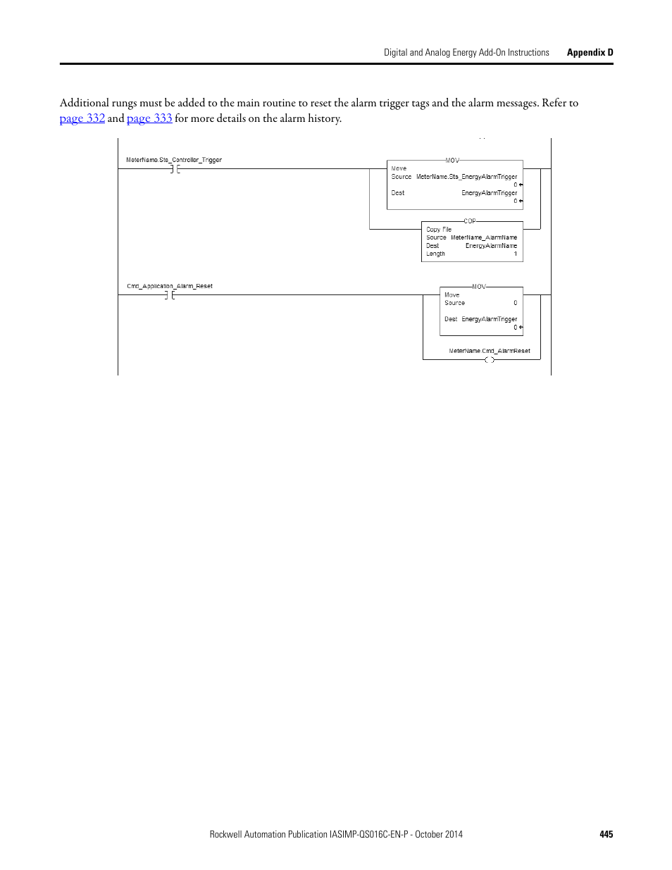 Rockwell Automation Energy Management Accelerator Toolkit Quick Start User Manual | Page 445 / 452