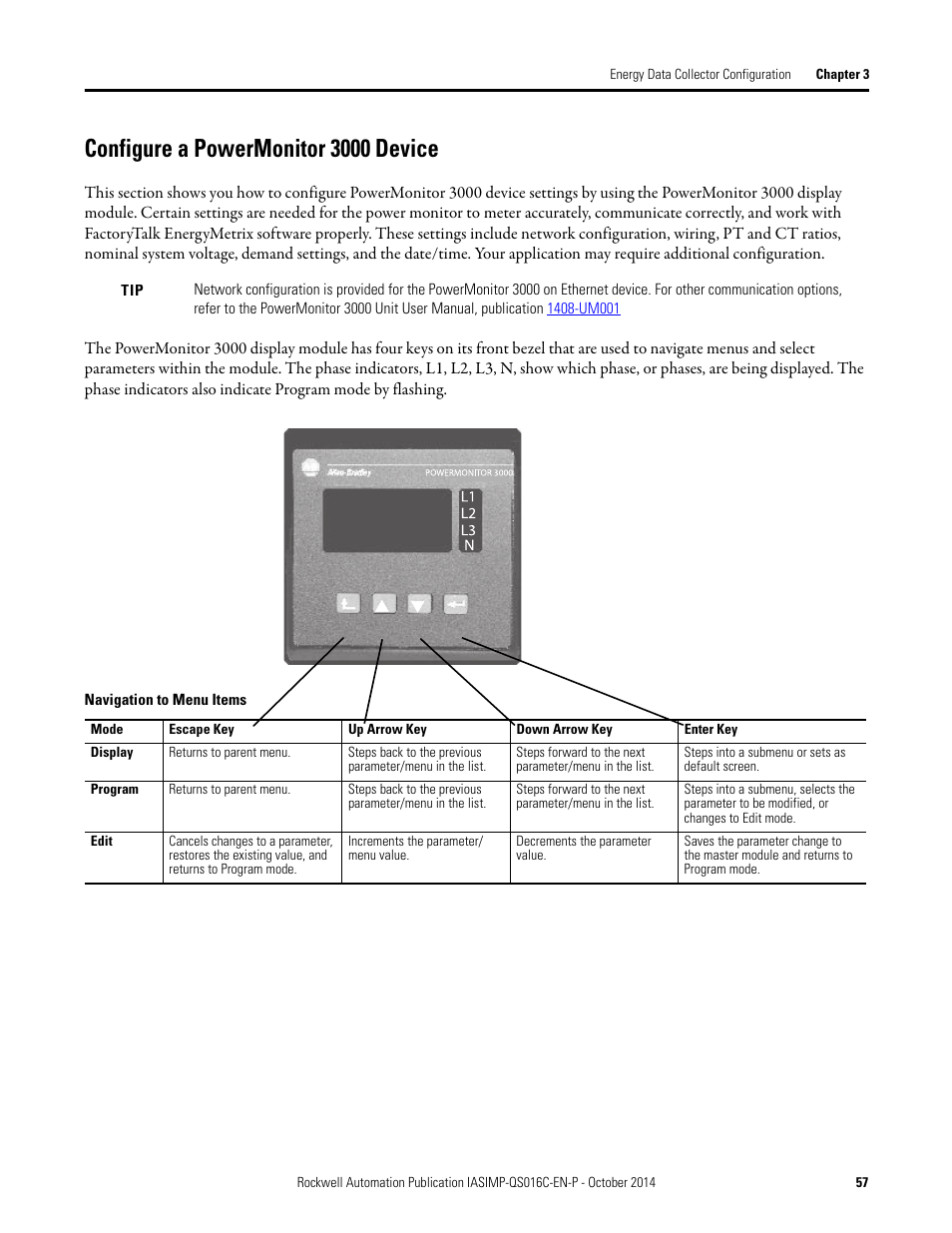 Configure a powermonitor 3000 device, Configure a powermonitor 3000, Device | Rockwell Automation Energy Management Accelerator Toolkit Quick Start User Manual | Page 57 / 452