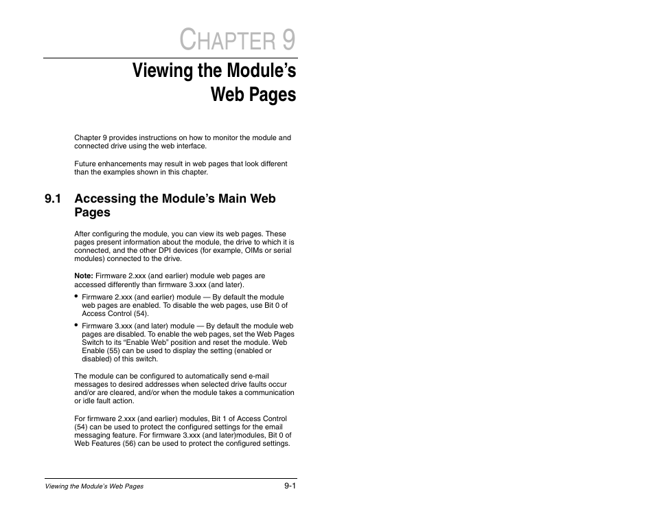 Hapter, Viewing the module’s web pages | Rockwell Automation RECOMM-ENET EtherNet/IP Communications Module User Manual | Page 103 / 194