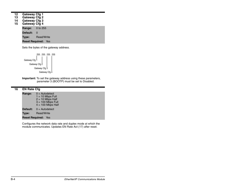 Rockwell Automation RECOMM-ENET EtherNet/IP Communications Module User Manual | Page 122 / 194