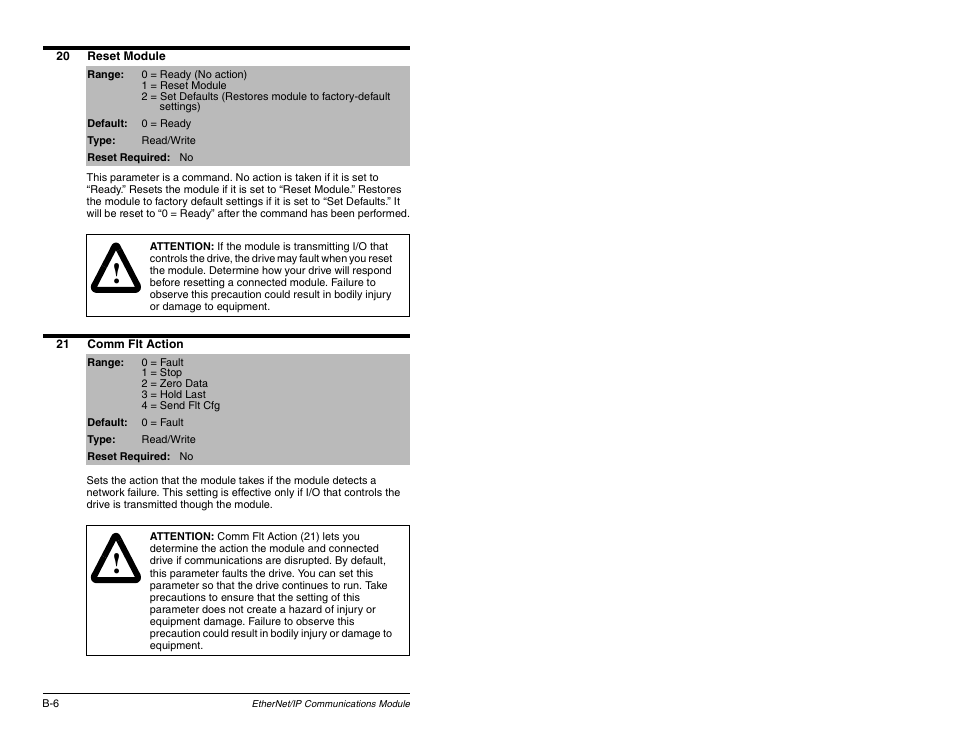 Rockwell Automation RECOMM-ENET EtherNet/IP Communications Module User Manual | Page 124 / 194