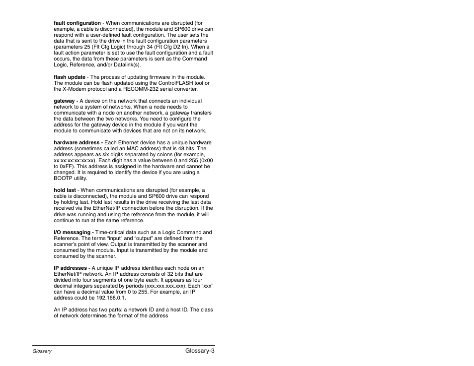 Rockwell Automation RECOMM-ENET EtherNet/IP Communications Module User Manual | Page 181 / 194