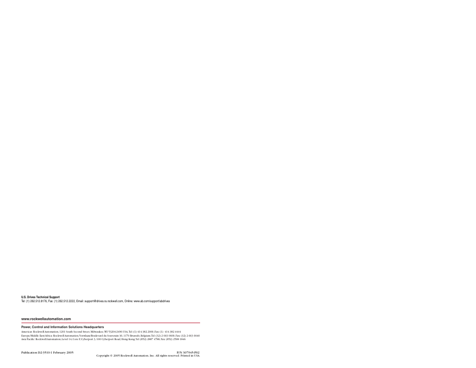 Rockwell Automation RECOMM-ENET EtherNet/IP Communications Module User Manual | Page 194 / 194