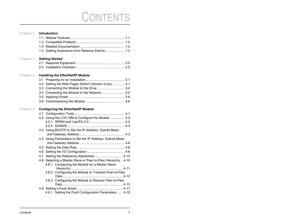 Ontents | Rockwell Automation RECOMM-ENET EtherNet/IP Communications Module User Manual | Page 3 / 194