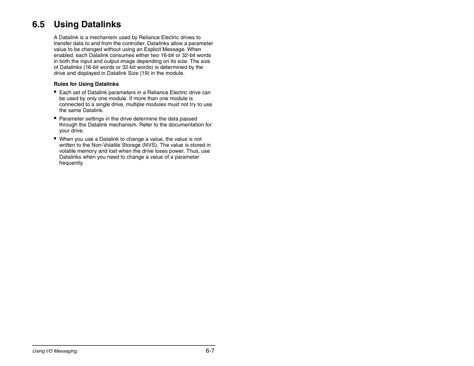 5 using datalinks | Rockwell Automation RECOMM-ENET EtherNet/IP Communications Module User Manual | Page 65 / 194