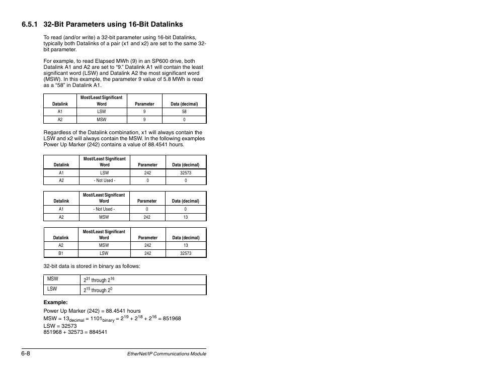Rockwell Automation RECOMM-ENET EtherNet/IP Communications Module User Manual | Page 66 / 194