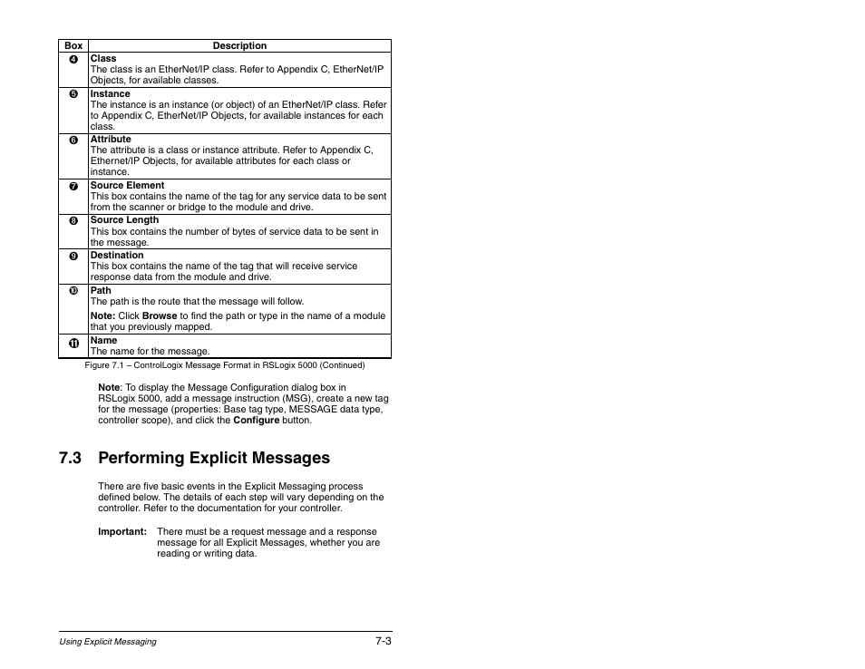 3 performing explicit messages | Rockwell Automation RECOMM-ENET EtherNet/IP Communications Module User Manual | Page 75 / 194