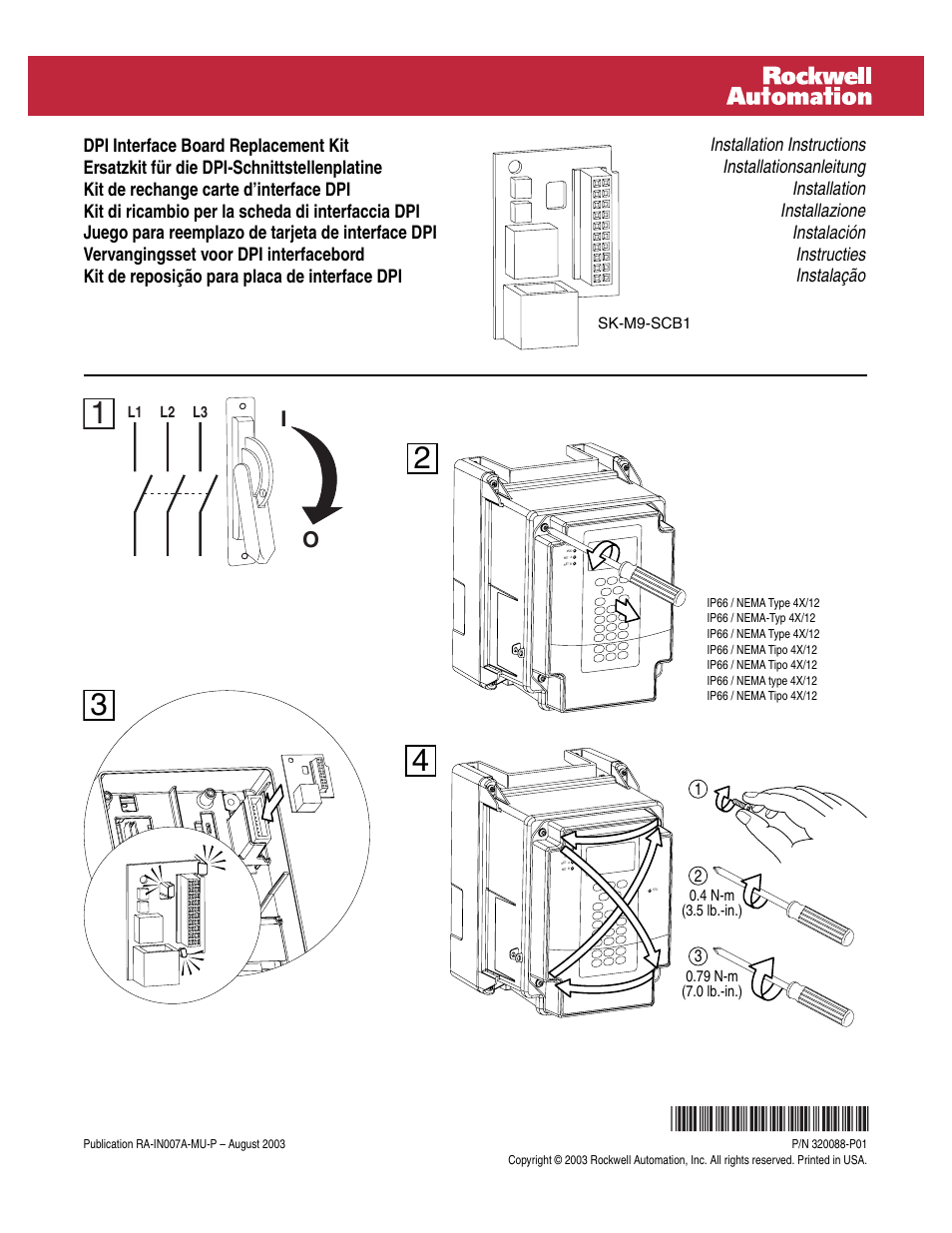 Rockwell Automation SP600 DPI Interface Board and Kit User Manual | Page 2 / 2