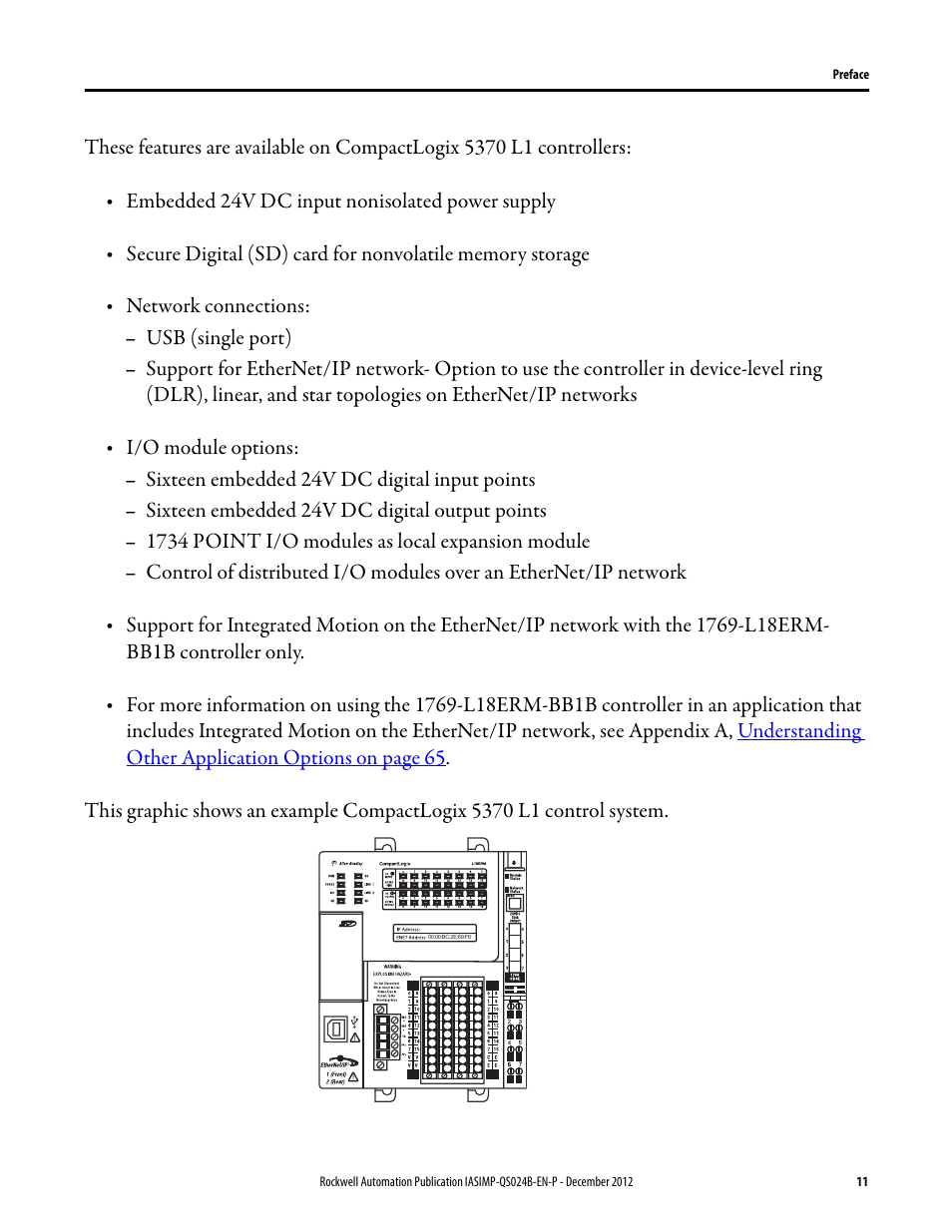 Rockwell Automation 1769-L16ER-BB1B_L18ER-BB1B_L18ERM-BB1B CompactLogix 5370 L1 Controllers System Quick Start User Manual | Page 11 / 76