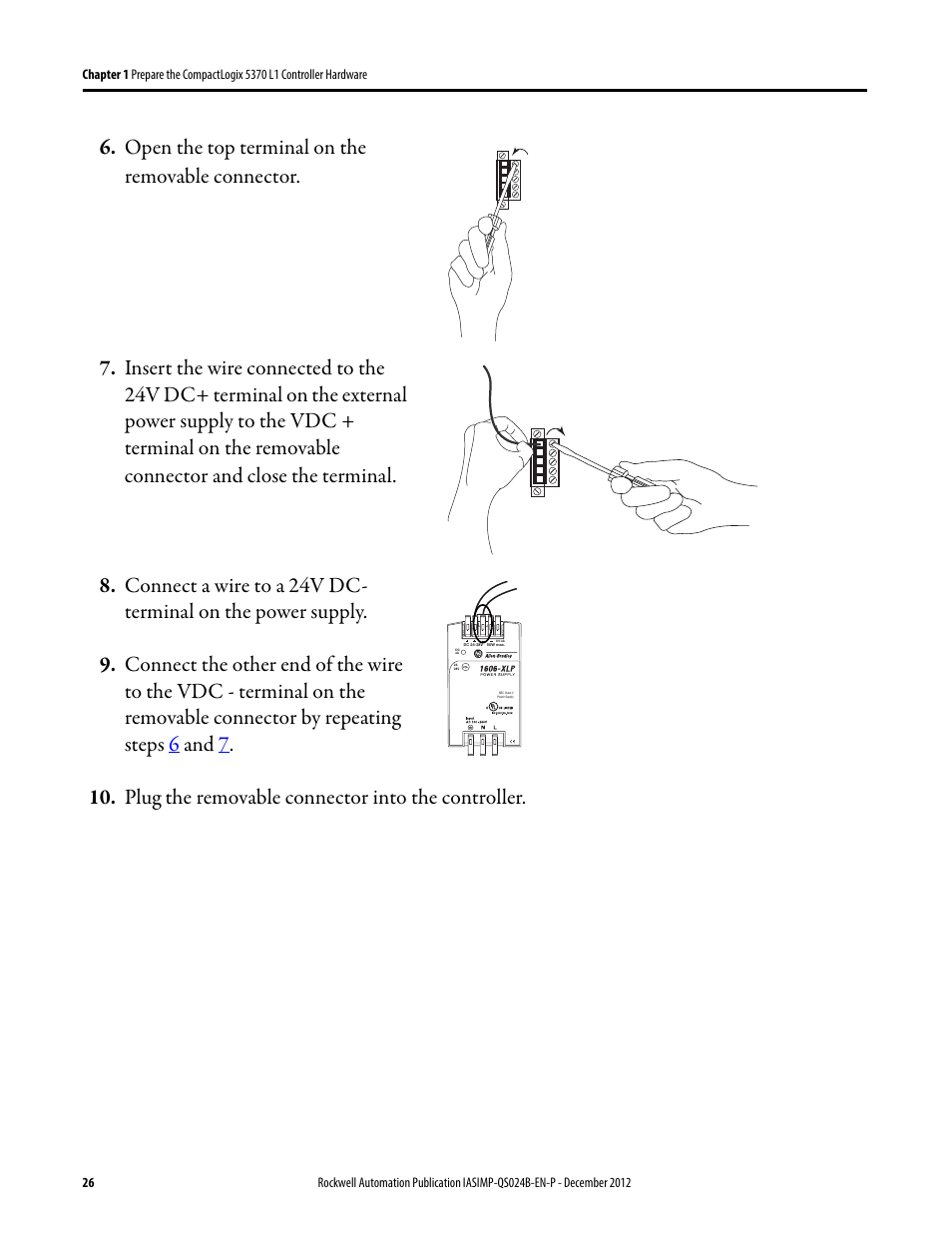 Rockwell Automation 1769-L16ER-BB1B_L18ER-BB1B_L18ERM-BB1B CompactLogix 5370 L1 Controllers System Quick Start User Manual | Page 26 / 76